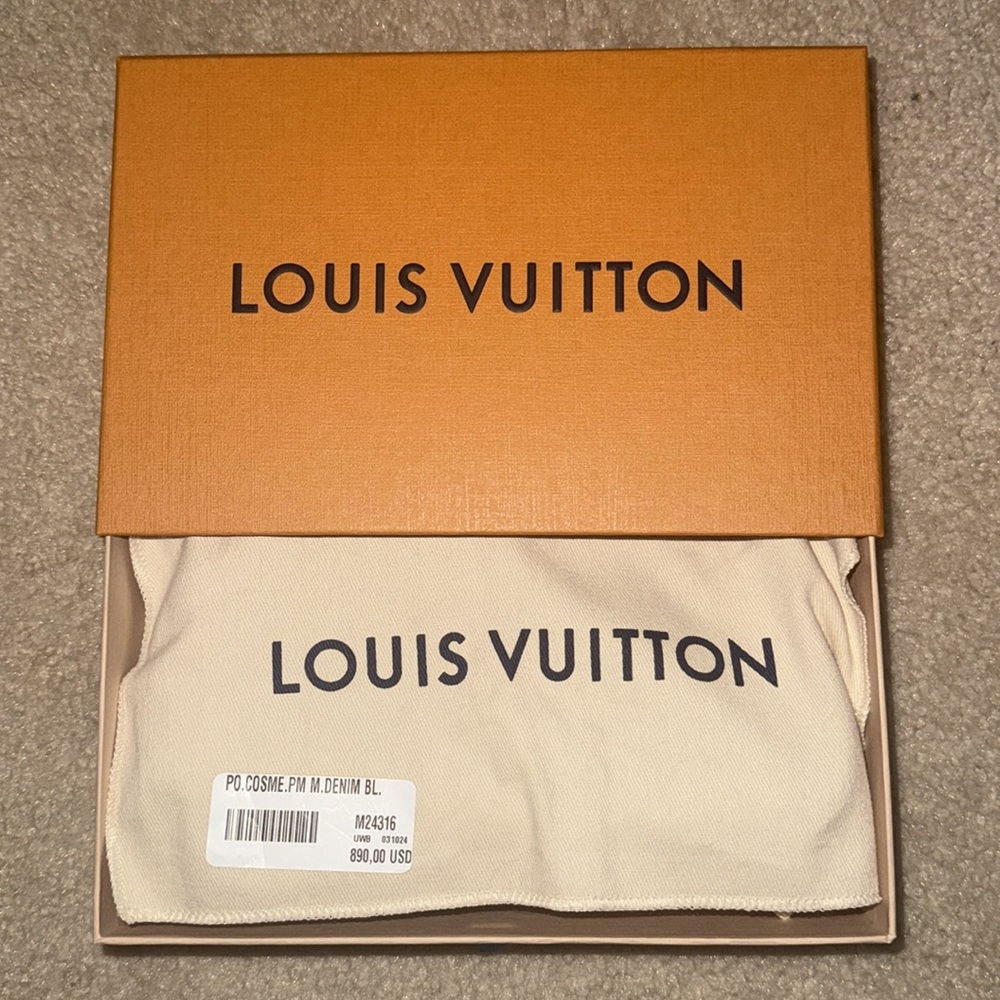 Louis Vuitton Pochette Cosmetique PM Blue Denim - Picture 2 of 9